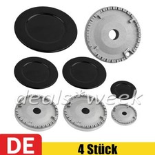 4X Gasbrenner-Flammen kappe Kocher-Hut-Set Ofen-Gasherd brenner Herd Deckel