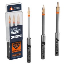 Presch Fliesenbohrer Set | ⌀ 6 mm / 8mm / 10 mm | Für harte Feinsteinzeugfliesen