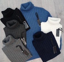 Dicke Rollkragen Wollpullover