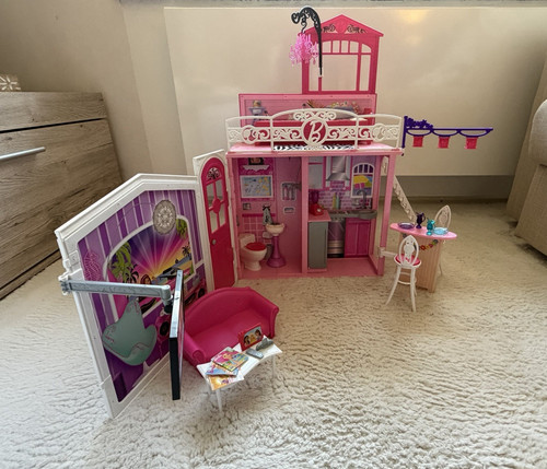 Barbie puppenhaus klappbar mit - barbie,
