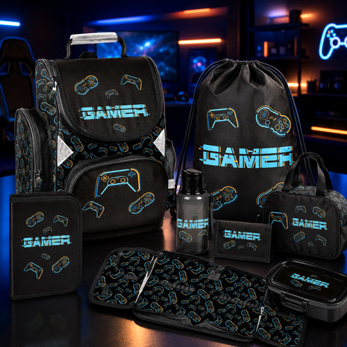 Gamer schulranzen set für - schulranzen,