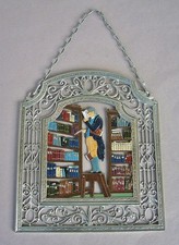 Zinnbild handbemalt "