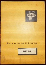 Welger Press AP 41 Parts List