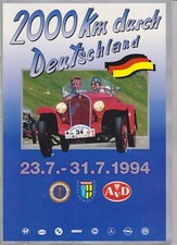 2000 km Deutschland 1994 Original Programmheft Broschüre