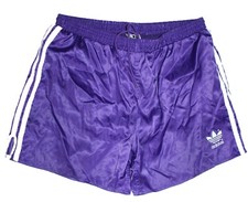 Adidas vintage glanz shorts grösse 7 / L  LILA sport 70/80er shiny SKU10