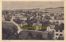 s/w AK Eibau; Blick vom Kirchturm auf Schiller- und Kirchstraße, Fabriken, 1931