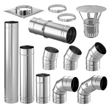 Ofenrohr Edelstahl 80-200mm