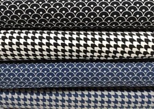 Geometric Jersey schwarz weiß