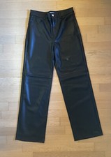 Kunstlederhose schwarz neu