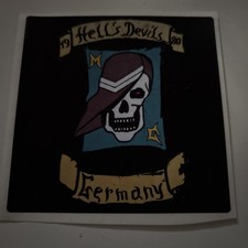Mc HELL DEVILS AUFKLEBER Support Aufnäher Patch Rocker Motorrad Club Kutte 