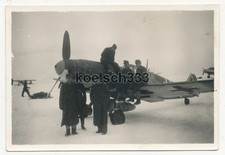 Foto Messerschmitt Bf 109 Flugzeug der Luftwaffe auf Flugplatz Winniza Ukraine