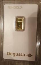 Goldbarren 1 Gramm Degussa
