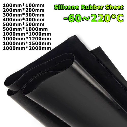 Schwarz silikongummi platten - schwarz,