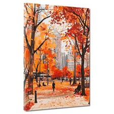 Städte New York Herbst Bäume