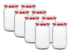 Rundgläser 720ml To 82 Rot Kariert Einmachgläser Einmachgläser Fermentieren