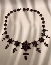 Antik Granatschmuck Collier