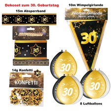 30. Geburtstag  Deko Set 30
