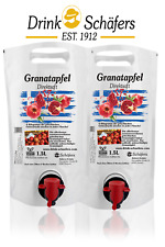 2 x 1,5L Pouch Granatapfel Direktsaft  Bag-in-Box +Versandkostenfrei = 3Liter