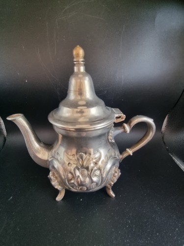 Silber metall teekanne - metall,