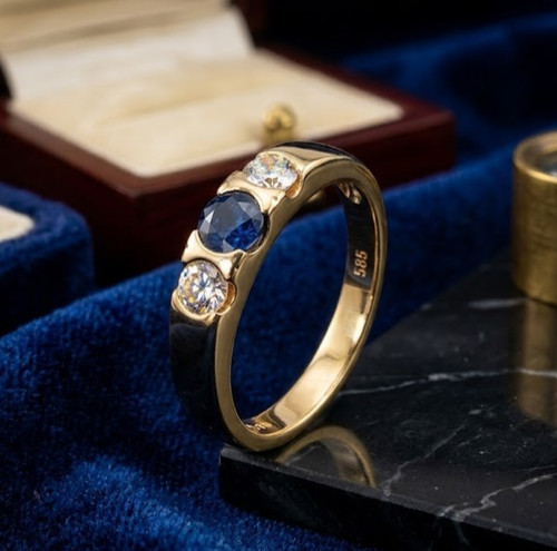 Klassischer trilogie ring 585 - trilogie,