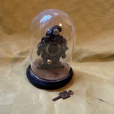 Miniatur Vorderzappler echt Silber Tischuhr Pendeluhr Biedermeier Uhr Antik Wien