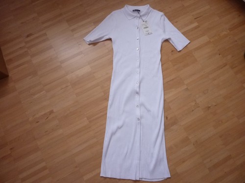 Zara kurzarm midi kleid - kurzarm,