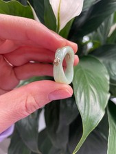 14K Gelbgold eleganter Jade