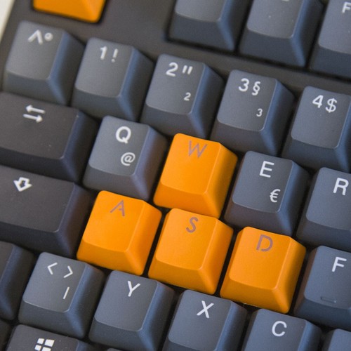 Orange gaming pbt - orange,