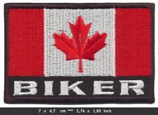 KANADA BIKER FLAGGE Aufnäher Patch Motorrad Motocycle Chopper USA