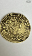 1700 1 Rechenpfennig Caroline von Ansbach Nürnberg Gegenmarken