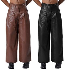 Herren Weite Hose in Lack