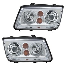 Scheinwerfer Set Klarglas für VW Bora Bj. 1998-2005 Chrom