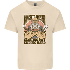  Lustiges T-Shirt Betonfinisher Bau Herren Baumwolle T-Shirt Top