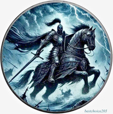 Silver Coin: 2024 American Eagle "Knight of Thunder" Color -1 Oz Fine Silver