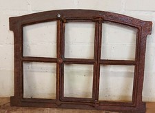 Angebot !!!DS150  Fenster mit Tür + Bogen, Gussfenster, Stallfenster, Rost 