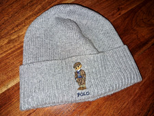 Mütze Polo Ralph Lauren Wolle USA Bear grau