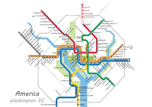 Washington metro karte - metro,