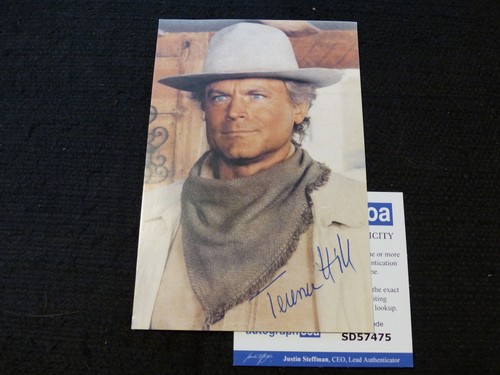 Terence hill signed autogramm - hill,
