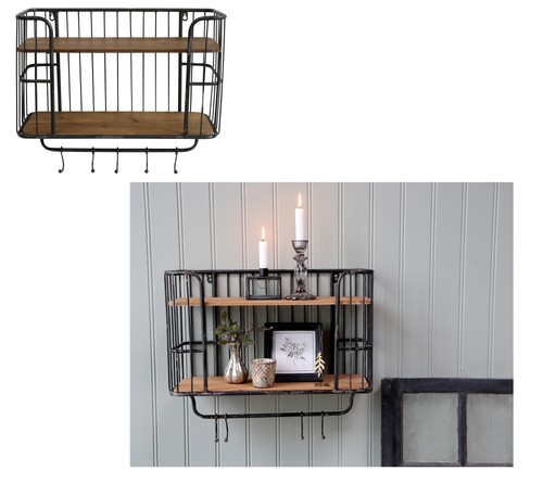 Wandregal mit haken regal - 5,