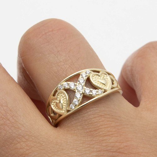 Herz und kuss ring echt - herz-,