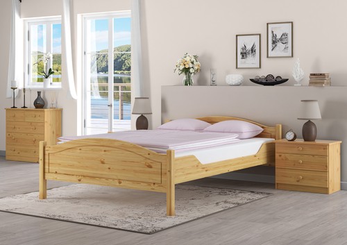 Doppelbett 140x200 kieferbett - doppelbett,