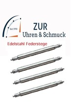 4x Federstege 20mm Federstifte Uhrenstifte Edelstahl für Uhrenarmband Neu Ø1,5mm