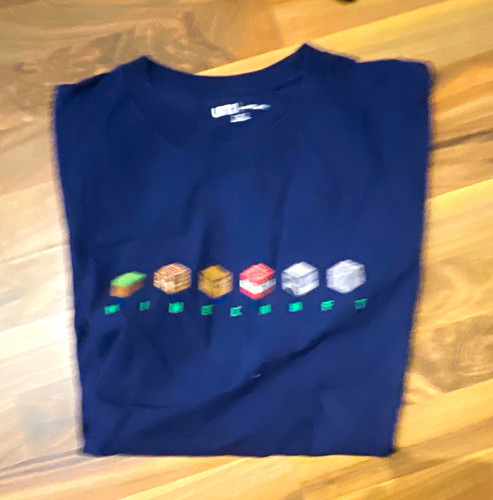 Minecraft herren shirt - t-shirt, blau