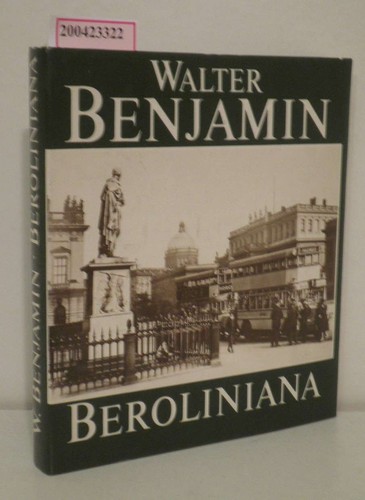 Beroliniana walter benjamin - beroliniana,