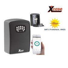 Xcase Schlüsselsafe: Mini-Schlüssel-Safe SAF-100.app mit Bluetooth und App, IP54