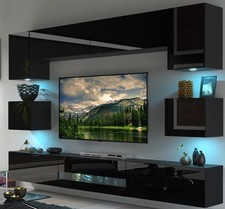 Moderne wohnwand schrankwand - wohnwand,