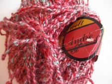 Strickgarn Wollreste rot-bunt