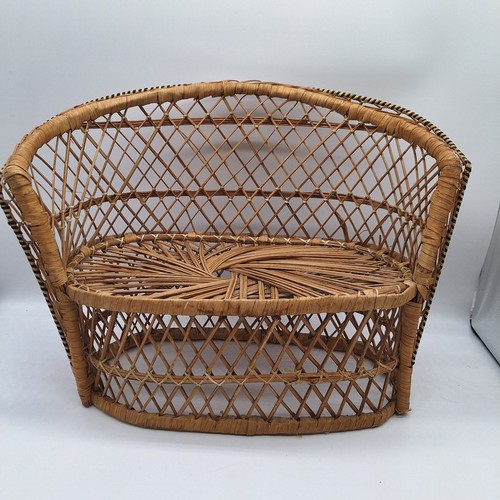 Vintage miniatur puppen sofa - miniatur,