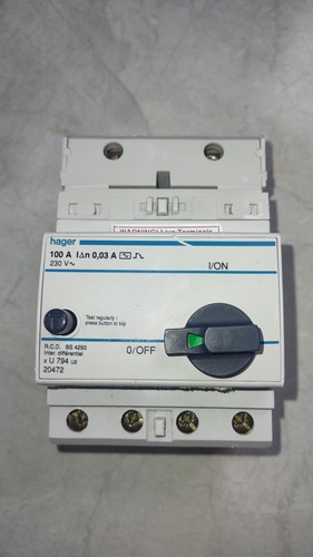 Hager 100 amp 30ma - amp, doppelpolig