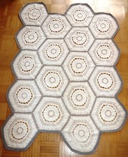 HÄKELDECKE Tischdecke weiß